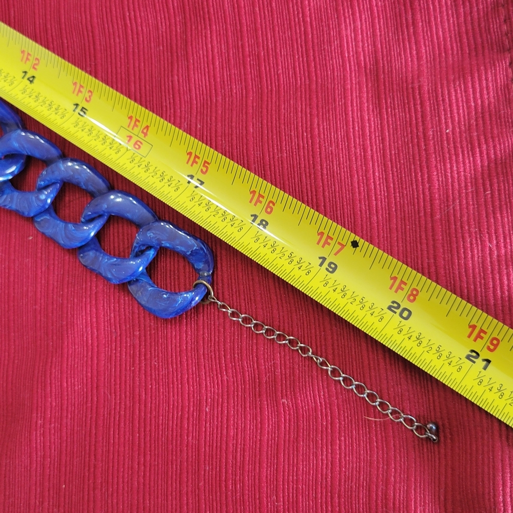 Acrylic "Lapis" Adjustable Necklace - image 4